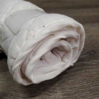 Pr Quilt Cotton Leg Wraps *gc, pills, threads, mnr stains, hair
