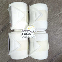 4 Fleece Polos *vgc, clean, mnr hair, stains & clumps
