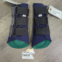 Neoprene Closed Boots, velcro *gc, faded, rubs, clean, pilly edges, older, scratches, thread
