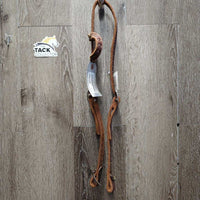 Cowtown One Ear Soft Stamped Headstall, leather laces, tag *new
