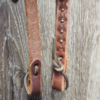 Cowtown One Ear Soft Stamped Headstall, leather laces, tag *new
