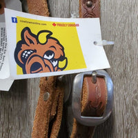 Cowtown One Ear Soft Stamped Headstall, leather laces, tag *new
