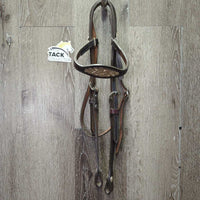 Wst Headstall, Browband Plate, Conchos *xc/like new, clean, mismatched Throatlatch
