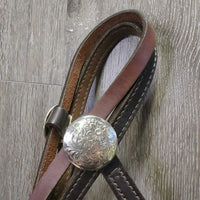 Wst Headstall, Browband Plate, Conchos *xc/like new, clean, mismatched Throatlatch
