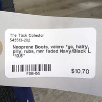 Neoprene Boots, velcro *gc, hairy, pilly, rubs, mnr faded
