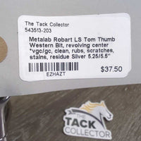 LS Tom Thumb Western Bit, revolving center *vgc/gc, clean, rubs, scratches, stains, residue
