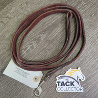 Soft Leather Dog Leash, loop handle *gc, stains, scrapes, twist, bent
