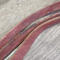 Soft Leather Dog Leash, loop handle *gc, stains, scrapes, twist, bent
