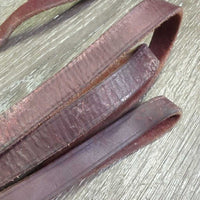 Soft Leather Dog Leash, loop handle *gc, stains, scrapes, twist, bent
