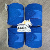 4 Fleece Polos *gc, older, clumpy, pilly, hairy, clean
