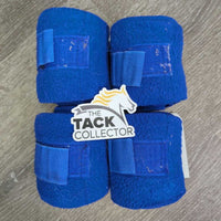 4 Fleece Polos *gc, older, clumpy, pilly, hairy, clean
