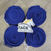 4 Thin Fleece Polos *gc, clean, hairy, stretched edges, clumpy

