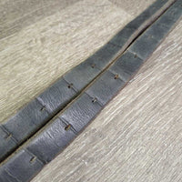 Thick Stirrup Leathers *fair, CRACKS, clean, uneven, faded, older, xholes
