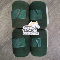4 Stretchy Cotton Leg Wraps *gc, faded, stains, discolored, older, rubs, pills, curled velcro, clean
