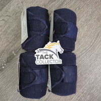 4 Stretchy Cotton Leg Wraps *vgc, faded, clean, older, hairy, rubs, discolored
