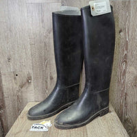Tall Rubber Riding Boots *gc, mnr dirt, stains, scratches, faded & scuffs
