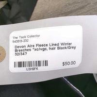 Fleece Lined Winter Breeches *xc/vgc, hair

