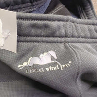Full Seat Fleece Lined Winter Breeches, Pull On *gc, seam puckers, mnr hair & threads, cracking logo, older?
