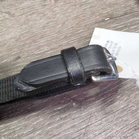 Narrow Cotton Web Draw Reins, Leather Buckle Loop Ends *like new
