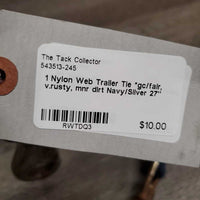 1 Nylon Web Trailer Tie *gc/fair, v.rusty, mnr dirt
