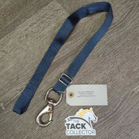 Adjustable Nylon Web Bucket Strap, loop, snap *gc, rust, mnr dirt, rubs, frays, folded & curled
