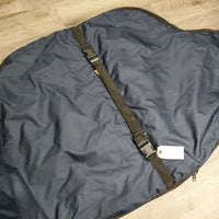 Light Padded Cordura Western Saddle Carry - Storage Bag, Mesh Pockets & velcro Cinch Bag, Shoulder & Connector Straps *vgc, clean, mnr edge rubs, zipper rubs, hairy velcro
