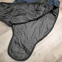 Light Padded Cordura Western Saddle Carry - Storage Bag, Mesh Pockets & velcro Cinch Bag, Shoulder & Connector Straps *vgc, clean, mnr edge rubs, zipper rubs, hairy velcro
