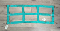 Nylon Web Open Stall Guard *gc/fair, clean, stains, v.rusty, stuck snaps
