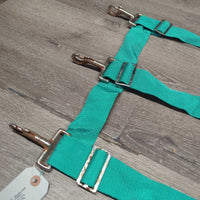 Nylon Web Open Stall Guard *gc/fair, clean, stains, v.rusty, stuck snaps
