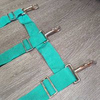 Nylon Web Open Stall Guard *gc/fair, clean, stains, v.rusty, stuck snaps
