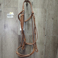 Rsd Narrow Bridle, Braided Reins *xc/like new, clean, mnr rubs & dirt?stains

