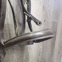 Rsd Bridle *gc/fair, v.dry, v.stiff, v.scraped edges, loose keepers, v.dirty

