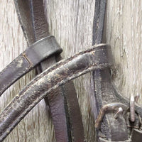 Rsd Bridle *gc/fair, v.dry, v.stiff, v.scraped edges, loose keepers, v.dirty
