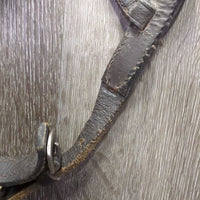 Rsd Bridle *gc/fair, v.dry, v.stiff, v.scraped edges, loose keepers, peeled edge
