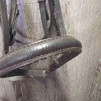 Rsd Bridle *gc/fair, v.dry, v.stiff, v.scraped edges, loose keepers, peeled edge
