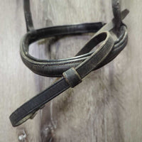 Rsd/Padded Bridle, Flash, Buckles *gc/fair, rubs, clean, scrapes, falling off bling, older, mismatched, loose keepers
