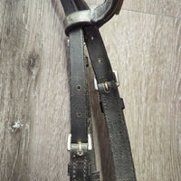 Rsd/Padded Bridle, Flash, Buckles *gc/fair, rubs, clean, scrapes, falling off bling, older, mismatched, loose keepers
