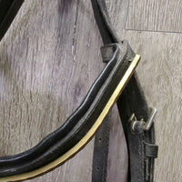 Rsd/Padded Bridle, Flash, Buckles *gc/fair, rubs, clean, scrapes, falling off bling, older, mismatched, loose keepers
