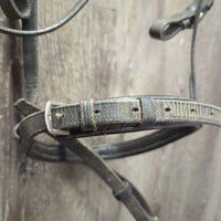 Rsd/Padded Bridle, Flash, Buckles *gc/fair, rubs, clean, scrapes, falling off bling, older, mismatched, loose keepers
