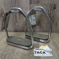 Fine Hvy Stirrup Irons, grips *xc/like new, mnr scratches & scuffs, clean
