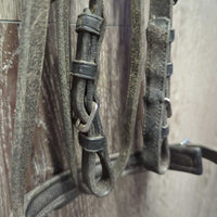 Rsd Padded Bridle, Buckles, Braided Reins *gc, NO Flash, dirty, dry, scraped, faded, mismatched
