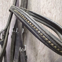 Rsd Padded Bridle, Buckles, Braided Reins *gc, NO Flash, dirty, dry, scraped, faded, mismatched
