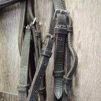 Rsd Padded Bridle, Buckles, Braided Reins *gc, NO Flash, dirty, dry, scraped, faded, mismatched
