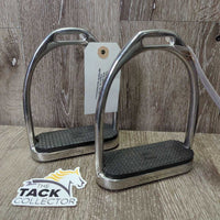 Fine Hvy Stirrup Irons, grips *xc/like new, mnr scratches & scuffs, clean
