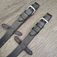 Wide Cotton Web Reins, finger stoppers, Buckles *vgc, stiff, rubs, clean & dirty
