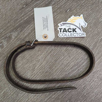 Thick Leather Flash Strap ONLY *gc, dirty edges, Missing Keeper, scrapes, extra holes
