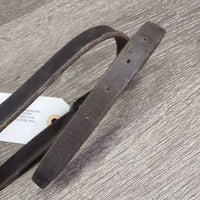 Thick Leather Flash Strap ONLY *gc, dirty edges, Missing Keeper, scrapes, extra holes
