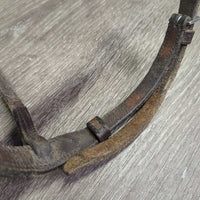 Rsd Noseband ONLY *gc/fair, dry, dirt, v.scraped edges, v.tight keeper
