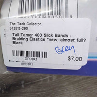 400 Slick Bands - Braiding Elastics *new, almost full?
