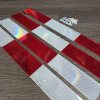 4 x Self-Adhesive Back Trailer/Truck Safety Reflecters, bag *new
